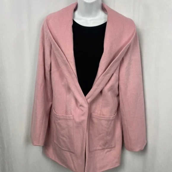 Hilary Macmillan 100% Virgin Wool Coat – Blush Pink - Size 12 - Picture 3 of 15